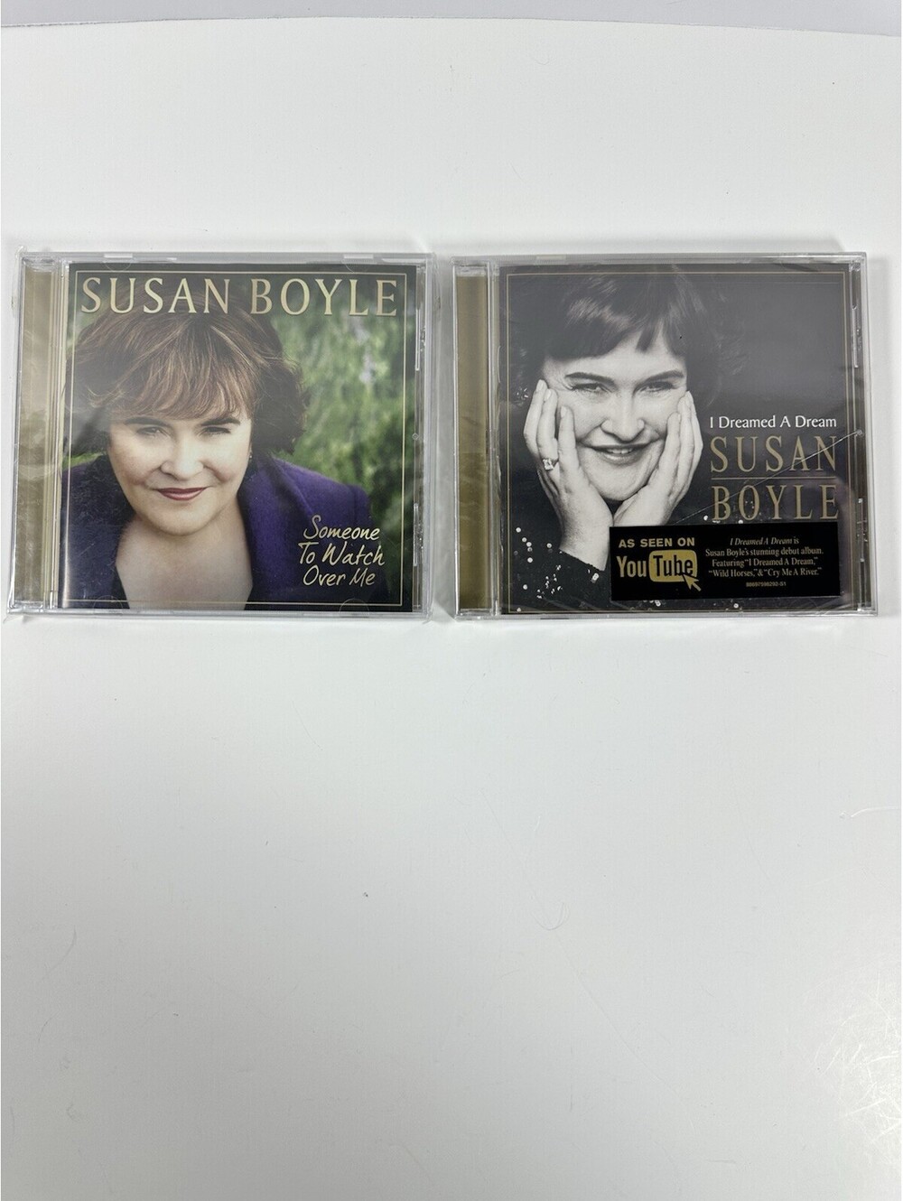 Susan boyle cd lot 2 new I dreamed a dream someone to watch over me (cracked)